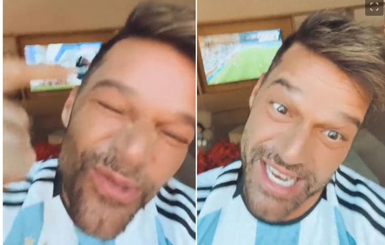 Ricky Martin emocionado con el éxito de Argentina.